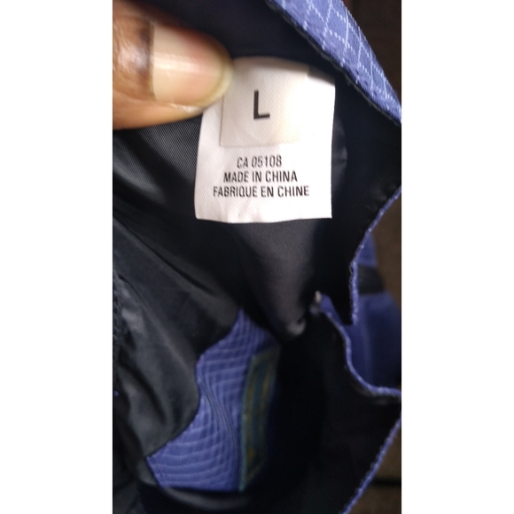 Descente  Blue Plaid Track Full Zip Men"s Jacket . - Picture 7 of 7